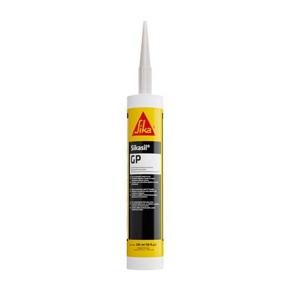1 pack-Sikaflex Sikasil GP Silicone Caulk Sealant, White, 10 Oz
