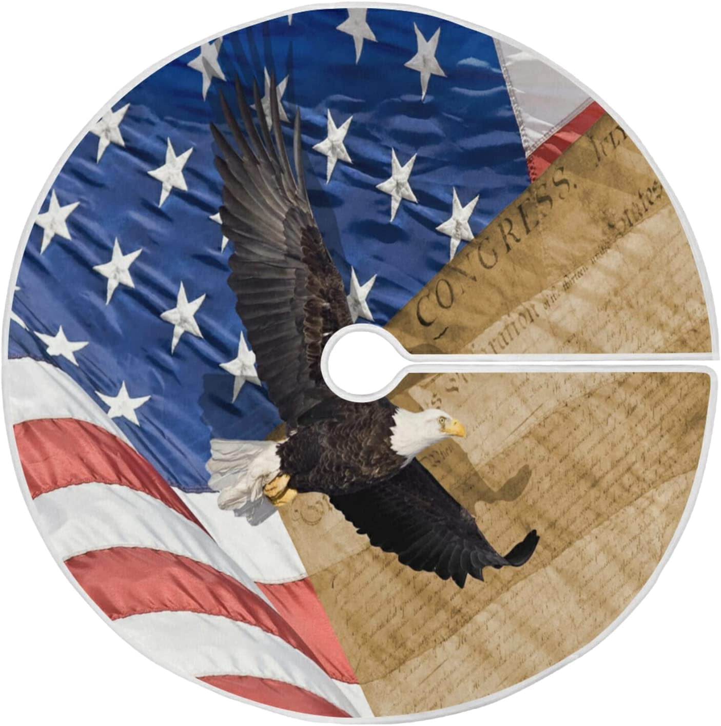 American Flag Tree Skirt 