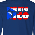 thumbnail image 4 of Inktastic Puerto Rico Flag in Text Long Sleeve Youth T-Shirt, 4 of 5