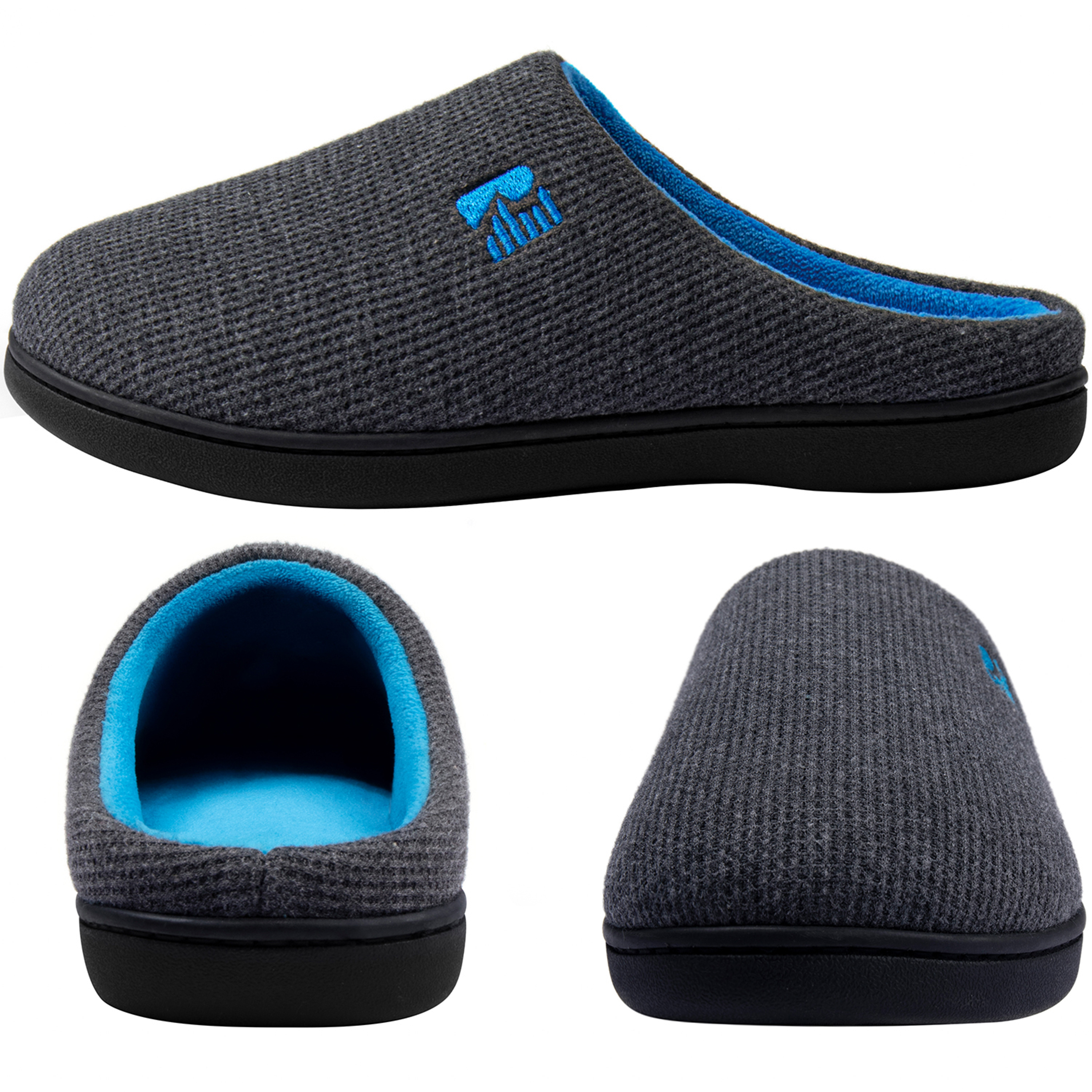 RockDove Men's Original Two-Tone Memory Foam Wide Slipper photo 4