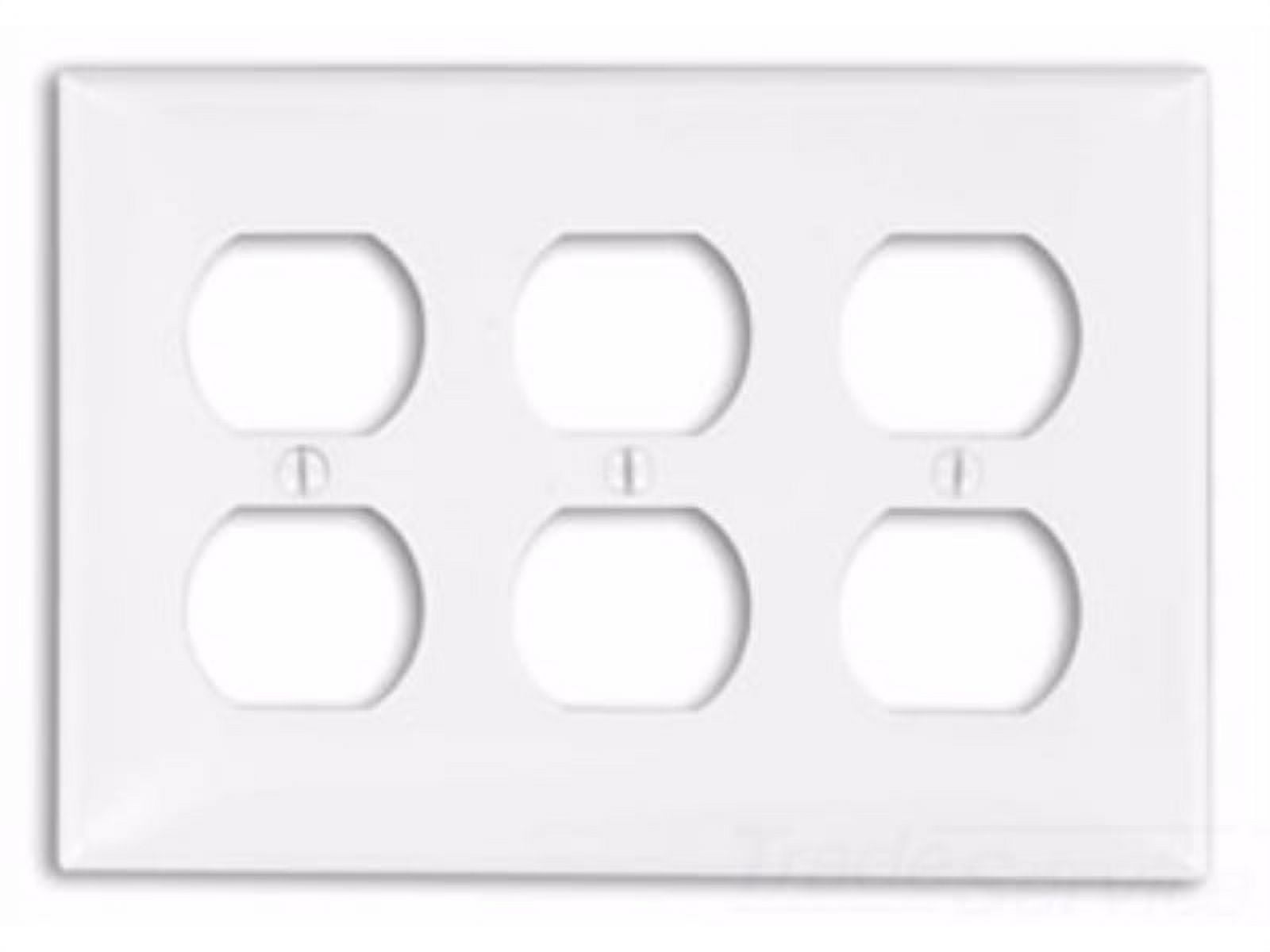 Leviton 84036-40 6-Gang Toggle Device Switch Wallplate, Device Mount, Stainless Steel
