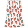 thumbnail image 2 of Sikiie Strawberries Ultra-Soft Micro flannel Blanket Luxury All Seasons Warm Blanket for Bedding Sofa and Travel (4 sizes)-40"x30", 2 of 7