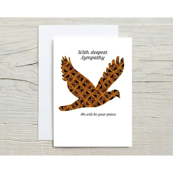 With Deepest Sympathy Card – Elegant Dove Design – Grieving Support Greeting Card – Perfect for Condolences and Comfort