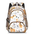 thumbnail image 2 of Cute Akita Dog Beagle Bulldog Rottweiler Dachshund Backpack for School,Cute School Bag,Schoolbag with Adjustable Shoulder Straps & Padded Back,16.9 Inch, 2 of 5
