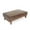 Walnut/Brown, variant on Noble House Clare Microfiber and Wood Cocktail Ottoman, Brown and Walnut