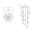 thumbnail image 7 of Sonneman 2895.25 Ballet 13 Light 27" Wide Led Abstract Multi Light Pendant - Black, 7 of 7