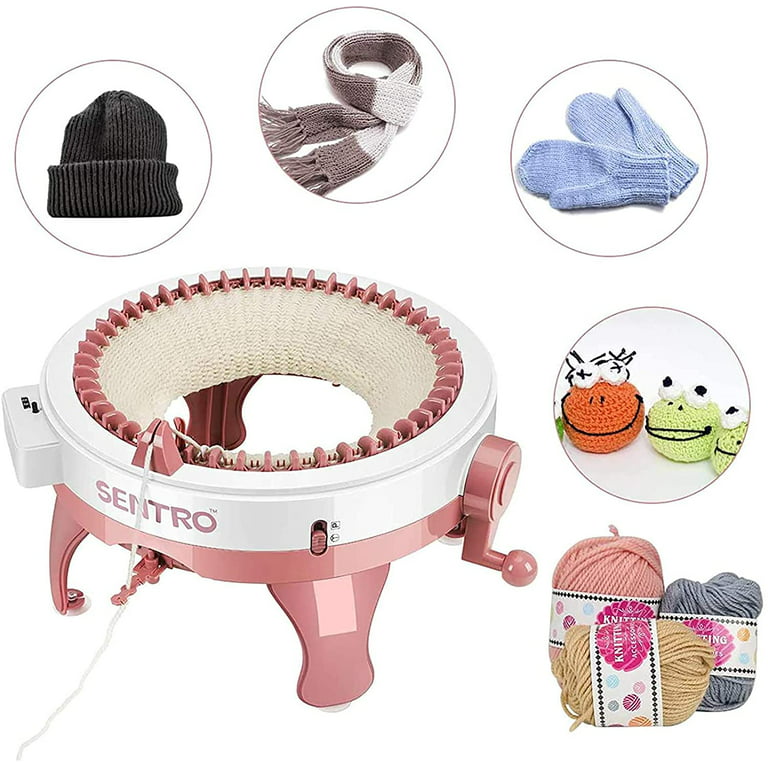 Knitting Machine,Knitting Machine 48 Needles,Smart Circular Loom with Row  Counter,Knitting Machines for Beginners,Adult/Kids DIY Gloves, Scarves