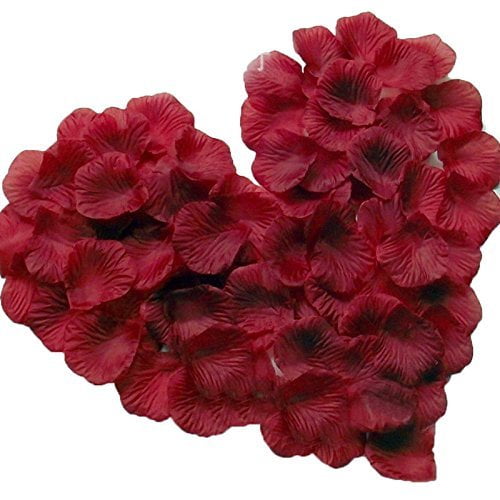 1000pc Artificial Silk Flower Rose Petals for Wedding Table Decor Confetti Party 