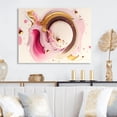 thumbnail image 2 of Designart Pink Watercolor Circular Abstract III Canvas Wall Art, 2 of 5