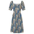 thumbnail image 4 of - Derek y los Dominos Vestido de manga corta Falda de verano Vestido de mujer Falda de verano de mujer, 4 of 6