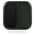thumbnail image 2 of aqxreight Sliding Window,600x600mm RV Window Black Aluminium Alloy Sliding Window with Removable Screen for Caravan Camper Trailer RV, 2 of 7