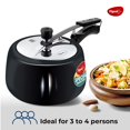 thumbnail image 2 of Special Plus Hard Anodised Inner Lid Pressure Cooker - 3 Liters, Black | Induction Base Pressure Cooker - Ideal For 3 To 4 Persons | Sturdy Hard Anodised Body, Stain Resistant, 2 of 4