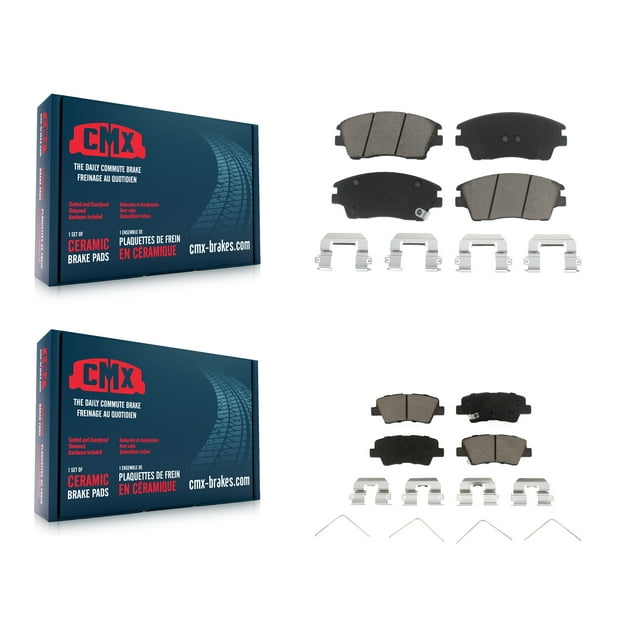 CMX Front Rear Ceramic Brake Pads Kit for Car 2017-2020 Hyundai Elantra 1.6L KCX-100366