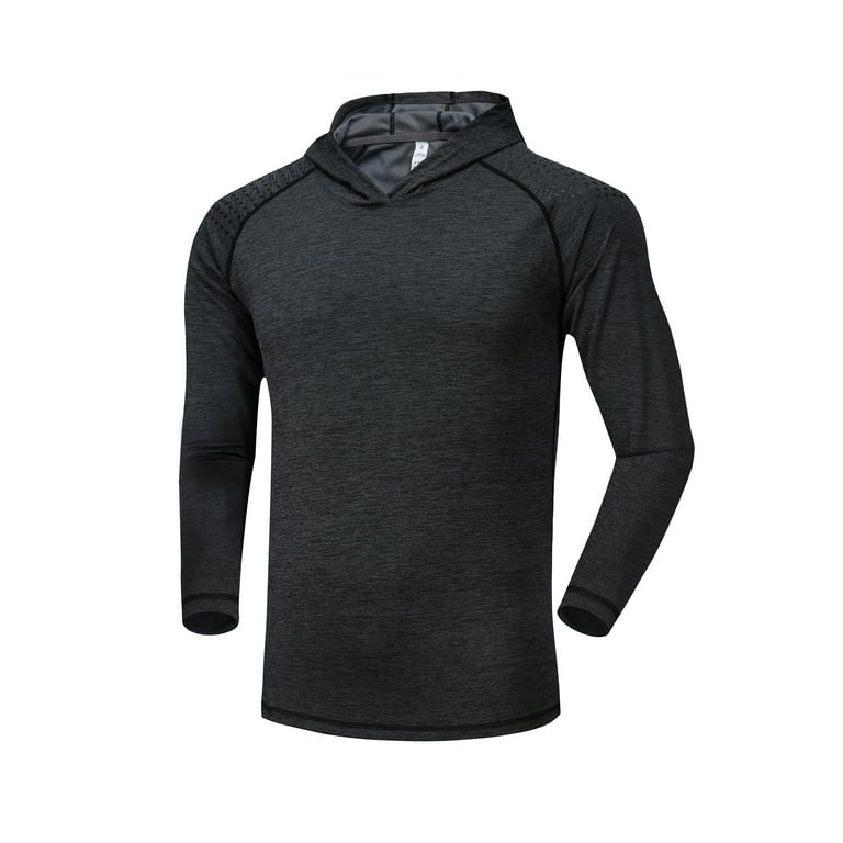 Men's GYM Casual Hoodied Long Sleeve Fitness Workout Hoodie Sweatshirt  Clothes