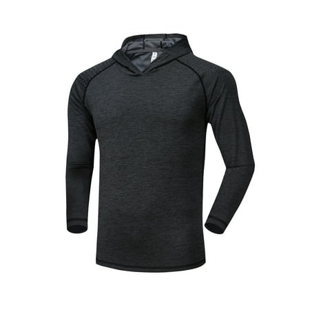 Men's Activewear Dri Fit Long Sleeve T-Shirt Quick Dry Wicking Running Dry Fit Crew Neck (Best Mens Running Tops)