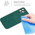thumbnail image 6 of Case for iPhone 12 Pro Max 6.7 inch, Slim Liquid Silicone Case for iPhone 12 Shockproof Full Body Protection Phone Case with Anti-Scratch Microfiber Lining Gel Rubber Cover - Dark Green, 6 of 16