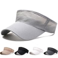 thumbnail image 4 of Women Hat Unisex UV Protection Empty Top Sunscreen Tennis Cap for Running, 4 of 8