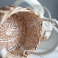thumbnail image 6 of THOPBPRK 7.5in Woven Flower Basket Handheld Storage Bin for Tabletop Organizing Decorative Candy Gift Basket for Decorations Wedding Party Supplies Handcrafted Rustic Tote, 6 of 7