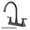 Matte Black, variant on KINGTACK Two Handles Kitchen Faucet, 3 Hole or 4 Holel Faucet for Kitchen Sink, Matte Black