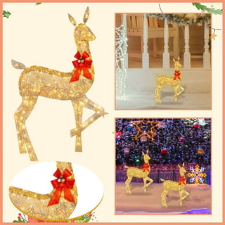 Bridal Shower gifts for Bride Good luck Reindeer Deer SET 24k GOLD