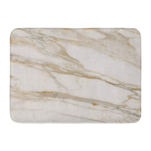 POGLIP Carrara White Marble Classic Floor Old Original Polised Doormat Floor Rug Bath Mat 23.6x15.7 inch