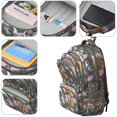 thumbnail image 4 of Cute Boxer Dog and Flowers Florals Backpack for School,Cute School Bag,Schoolbag with Adjustable Shoulder Straps & Padded Back,16.9 Inch, 4 of 5