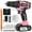Pink, variant on GPED Power Drill Driver Kit, Cordless Power Drill Set with 1 Lithium-Ion & Charger, 3/8"Keyless Chuck, 2-Speed Transmission, 25+1 Position Electric Drill, Built-In Led And 34pcs Driver Bits, Yellow