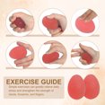 thumbnail image 4 of Uxcell Hand Exercise Balls, Squeeze Balls Stress Ball for Adults Grip Strengthening Occupational Equipment Pink, 4 of 7