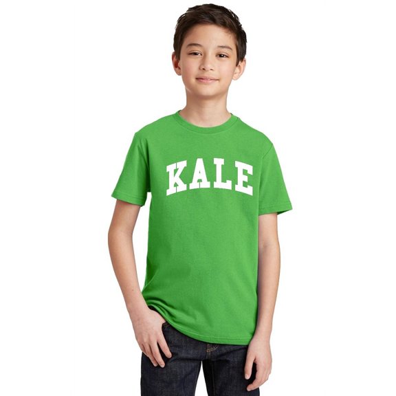 P&B Kale W. Youth T-shirt, Youth XS, Green