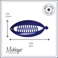 thumbnail image 3 of Motique Accessories Set of Two Royal 3.5 inch Mini Banana Clip Hair Clincher, 3 of 5