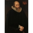 thumbnail image 2 of Hendrik Meerman 11x14 Black Ornate Wood Framed Double Matted Museum Art Print Titled: Portrait of Antonius Antonides Van Der Linden, Physician in Amsterdam (1633), 2 of 5