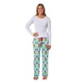 thumbnail image 7 of Dr. Seuss The Grinch Women's Ugly Sweater Grinch and Max AOP Design Adult Lounge Sleep Pants with Elastic Waistband, 7 of 7