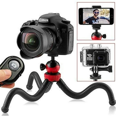 LINKPAL Flexible 12 Camera Compatible with Vide & Digital Cameras Black