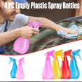 thumbnail image 1 of 4PC Empty Plastic Spray Bottles with Adjustable Nozzle Durable Sprayer, 1 of 6