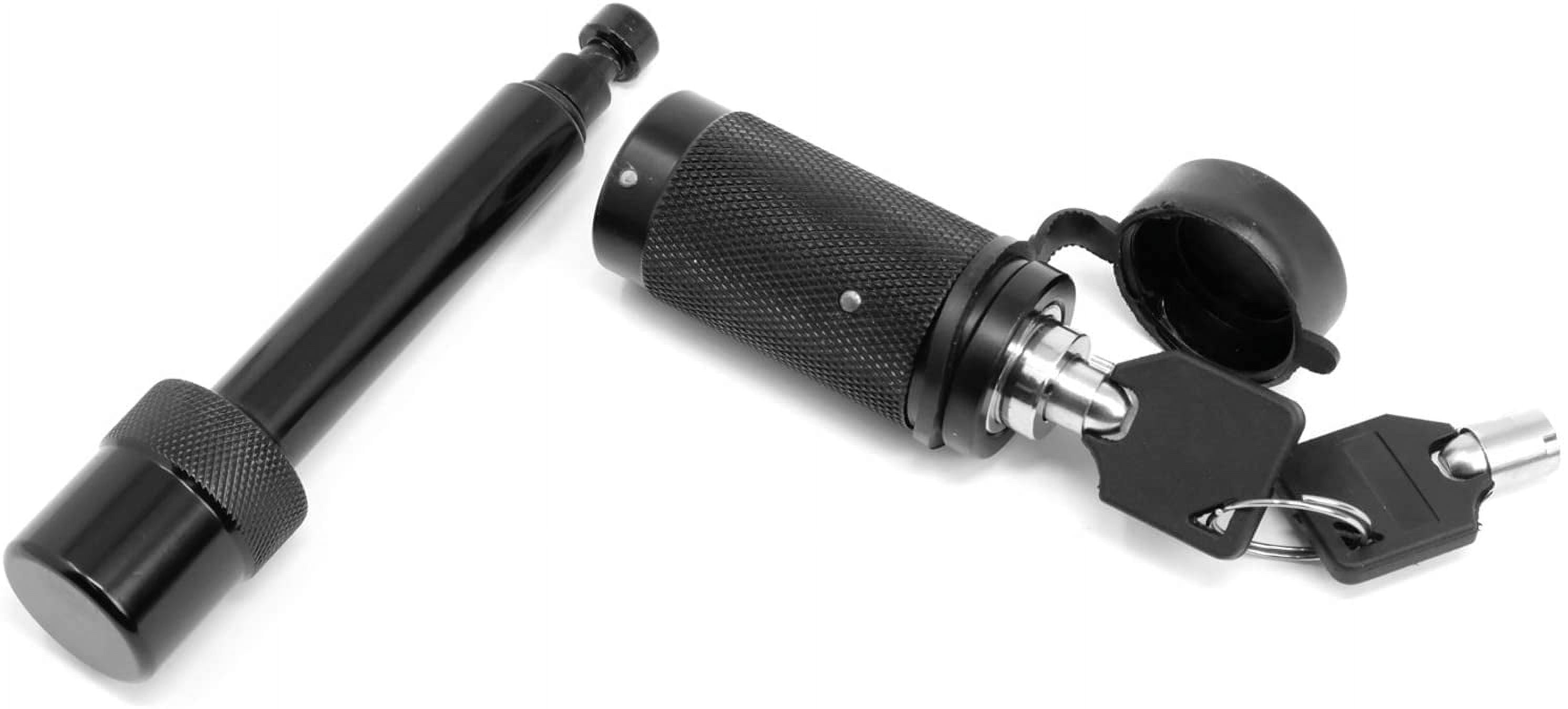 LFPartS Heavy Duty Locking 5/8 Inch Hitch Pin, 15000 lb, 5 in Length, 16 mm Diameter, Black, Class III