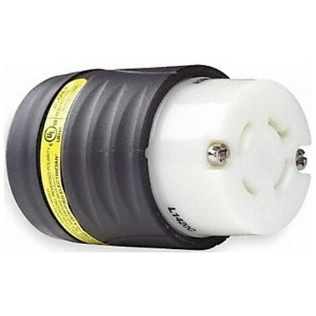 Legrand GrdMntrLkCon,Strt;20A;BlkWht,Nyl,L14-20R L1420CGCM