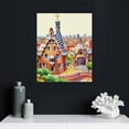 thumbnail image 4 of PIKWEEK Barcelona Spain Art Print Europe Wall Art Barcelona Spain Poster Print of My Watercolor Painting Paper Print &amp; Stretched Canvas Print 12x16 in, 4 of 4