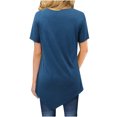 thumbnail image 4 of Día de la Independencia Moda Mujer Casual Manga corta Cuello redondo Impreso Tops Blusa Pompotops hkajfhjk468664, 4 of 6