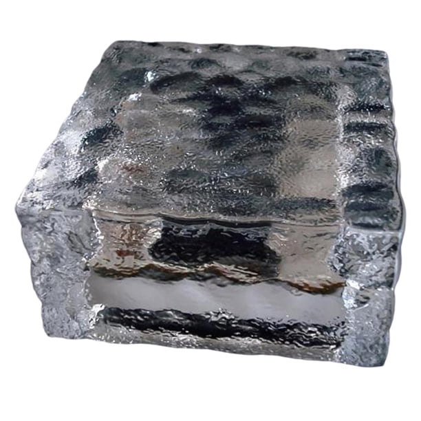 Toystoory Cubo de hielo solar Luz de vida Cubo de hielo a prueba de agua Luz de piso Sin cableado Luz solar cuadrada subterránea LED con 4 cuentas LED Iluminación y accesorios Numero 5 Toystoory HA027589-05