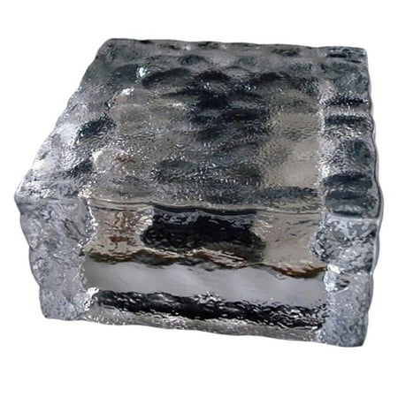 

Solar Ice Cube Light Life Waterproof Ice Cube Floor Light No Wiring LED Solar Square Underground Light with 4 LED Beads for Yard Garden