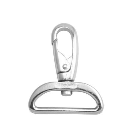 

Fenggtonqii Silvery 1.5 Inner Diameter D Ring Strong Buckle Lobster Clasps Swivel Snap Hooks Pack of 25