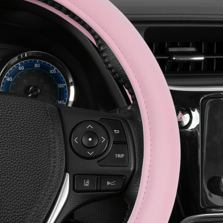 BDK Sharper Image Ultra Soft Car Steering Wheel Cover for Women, Standard  15 inch Size, Cute Comfy Grip Faux Leather for Truck Van SUV Auto, Pink  Baby Pink 