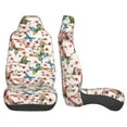 thumbnail image 3 of Honeii Floral With Butterflies Print Car Seat Covers 2 Pieces, Full Set Universal Seat Covers for Cars, Waterproof Auto Seat Protectors, 3 of 7