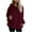 Red, variant on Arlun Womens Quarter Zipper Sherpa Pullover Hoodies Trendy Fuzzy Soft Comfy Oversized Sweatshirts Solid Color Drawstring Hooded Tops with Pockets Loungewear Red XL