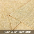 thumbnail image 4 of Yesfashion Faux Linen Textured Curtains, Farmhouse Rod Pocket Natural Thick Fabric Tier Curtains for Kitchen Bathroom, Set of 2, 4 of 8