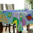 thumbnail image 3 of 60"x90" Mardi Gras Tablecloth, Waterproof Washable Polyester Square Table Cover Durable Tablecloth for Kitchen Dining Table Party Decor, 3 of 7