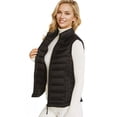 thumbnail image 2 of Love Tree Women's Juniors Cropped Packable Travel Puffer Vest (Black, Small), 2 of 4