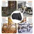 thumbnail image 7 of XiongXiong Bike Cover Waterproof, 420D Bicycle Cover Anti Dust Rain Snow UV, for Mountain, Road & Heavy Duty Bikes with Lockholes & Storage Bag, Black, 7 of 7
