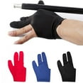 thumbnail image 4 of Leaveforme Spandex Snooker Billiard Cue Glove Pool Left Hand Open Three Finger Accessory, 4 of 7