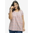 thumbnail image 5 of ellos Women's Plus Size Twisted V-Neck Tee - L, White, 5 of 5